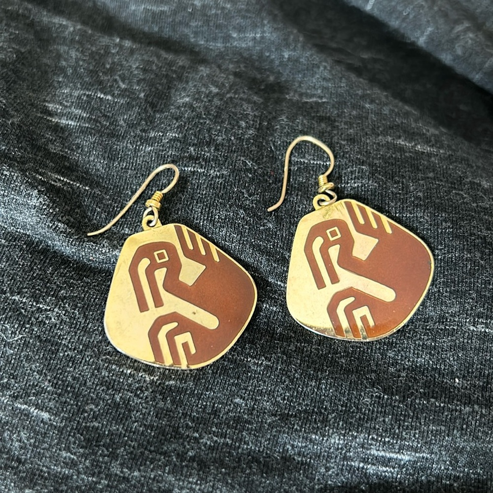 Laurel Burch vintage bird earrings.
